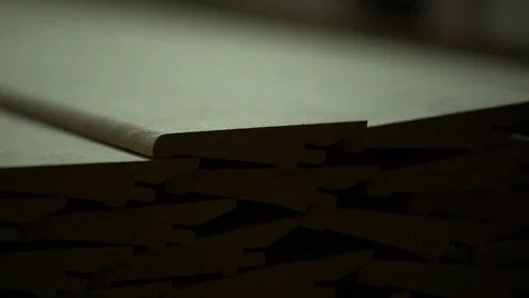Plinths. Plinths in section. Production of plinths Stock Footage 104963680