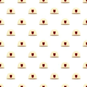 Plis qeleshe hat pattern representing albanian culture Stock Illustration
