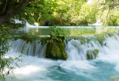 Plitvice cascade Stock Photos