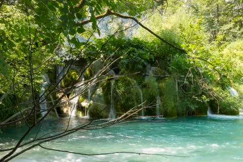 Plitvice cascade Stock Photos