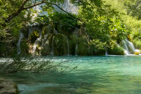 Plitvice cascade Stock Photos