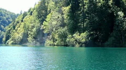 Plitvice Lakes and Waterfall Stock Footage 12145863