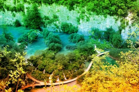 The Plitvice Lakes Stock Photos
