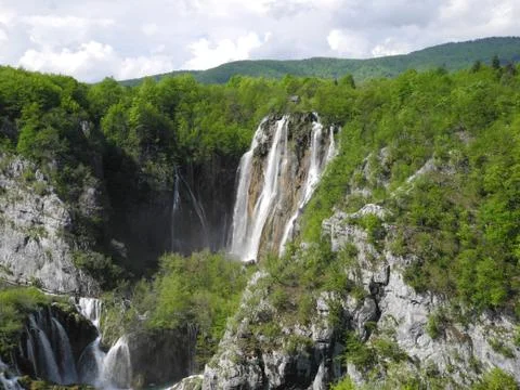 Plitvice Lakes waterfall 写真素材