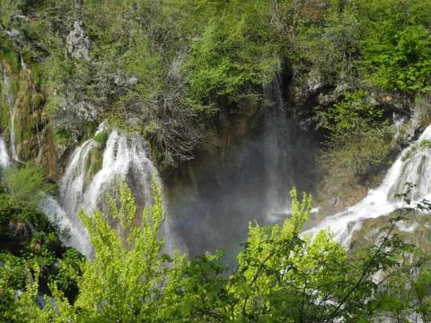 Plitvice Lakes waterfall 写真素材