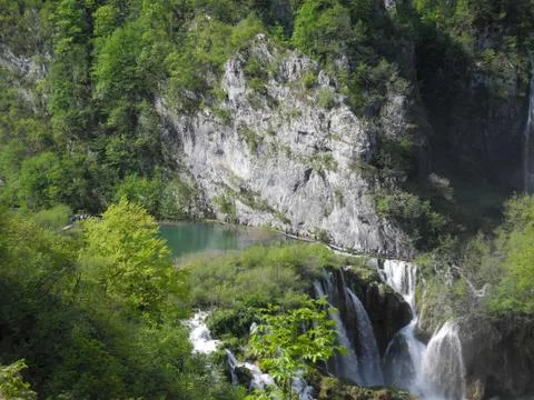Plitvice Lakes waterfall Stock Photos