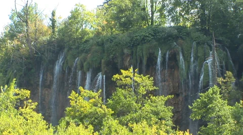 Plitvice Waterfall Loop Stock Footage 38764886