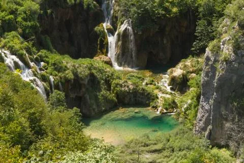 Plitvice waterfalls Stock Photos