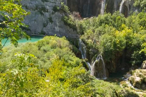 Plitvice waterfalls Stock Photos