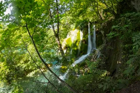 Plitvice waterfalls Stock Photos