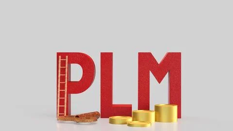 The PLM or  Product Lifecycle Management  for Business concept 3d Rendering. Illustrazione stock
