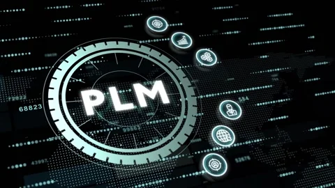 PLM Product lifecycle management system technology concept. Technology, Inter Stock Footage 155295896