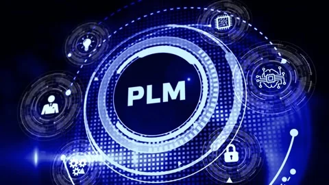 PLM Product lifecycle management system technology concept. Technology, Inter Stock Footage 155296089