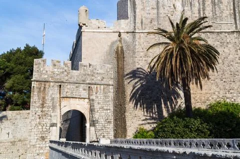 Ploce gate in Dubrovnik Stock Photos