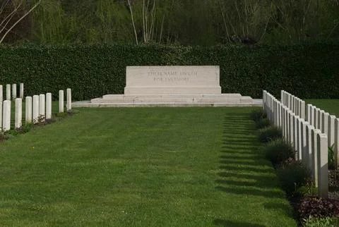 Ploegsteert Memorial in Comines-Warneton Stock Photos