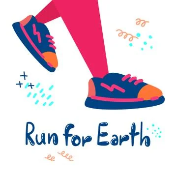 Plogging. Banner. Vector illustration. Stock Illustration