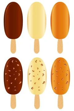 Plombir, ice cream Stock Illustration