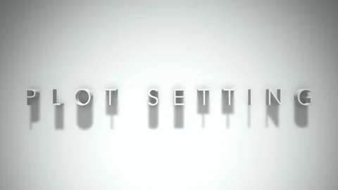 Plot setting 3D title animation white text on a white background Vídeos de archivo 298374002