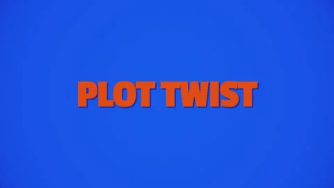 Plot Twist Animated Text Loop Stock Footage 342041480
