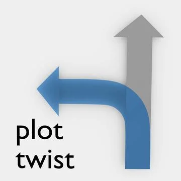 Plot Twist concept Stock Illustration