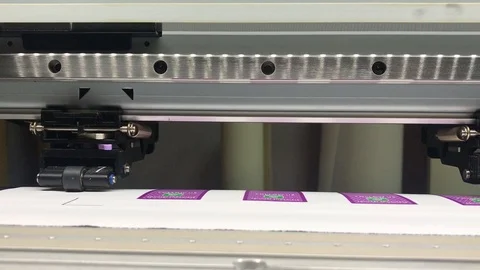 Plotter cutting stickers Video stock 99157191