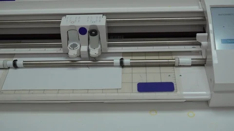 Plotter draws design patterns Printing in typography Video stock 117053132