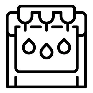 Plotter format icon outline vector. Printer machine Illustrazione stock