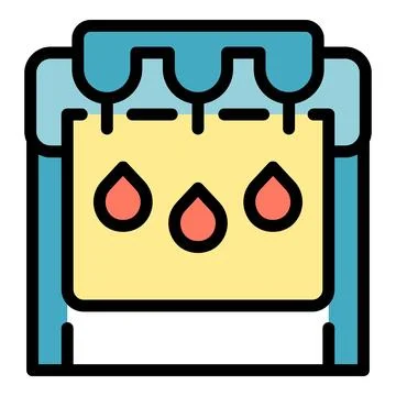 Plotter format icon vector flat 스톡 일러스트