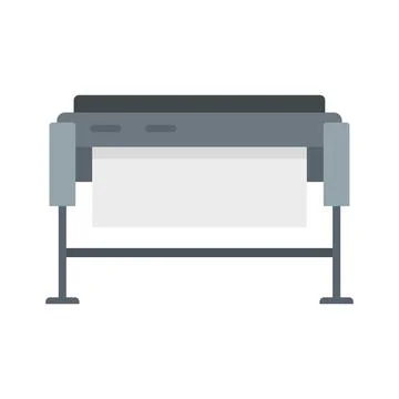 Plotter icon flat isolated 스톡 일러스트