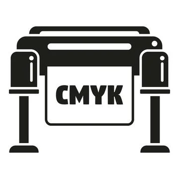 Plotter icon simple vector. Digital print Ilustración de archivo