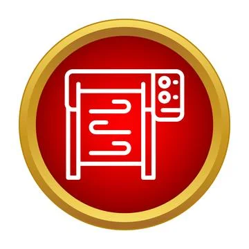Plotter icon symbolizing large format printing technology Ilustración de archivo
