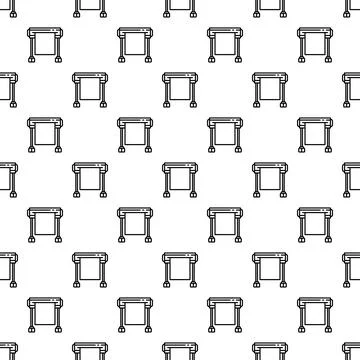 Plotter machine pattern repeating seamless background design Stock Illustration