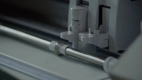 A Plotter machine at work Stock Footage 271554366