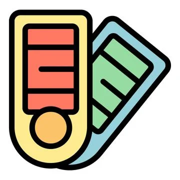 Plotter palette icon vector flat イラスト素材