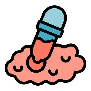 Plotter pipette icon vector flat Stock Illustration