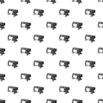 Plotter printer vector seamless pattern for printing industry イラスト素材