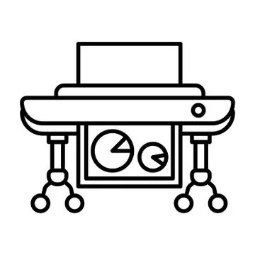 Plotter vector image to be used in web applications, mobile applications and イラスト素材
