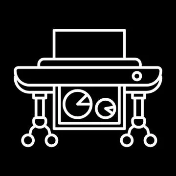 Plotter vector image to be used in web applications, mobile applications and イラスト素材