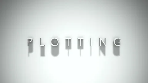 Plotting 3D title animation with shadows on a white background Stock Footage 297389414