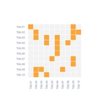 Plotting grid infographic chart design template Stock Illustration