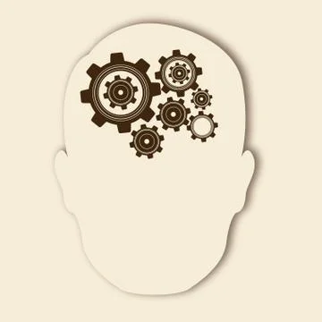 Plotting ideas over pink background vector illustration Stock Illustration