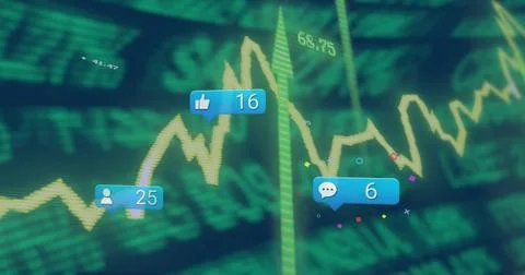Plotting yellow line chart at 68 Stock Photos