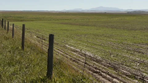 Plough farm land33 Stock Footage 132937726