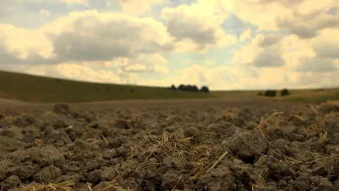 Ploughed earth timelapse Stock Footage 92741290