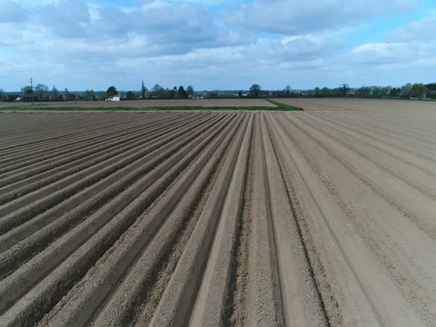 Ploughed field Stock Footage 74701124