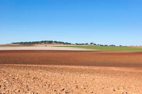 Ploughed field Stock Photos