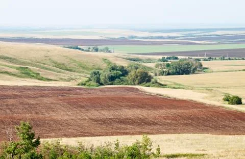 Ploughed field Stock Photos