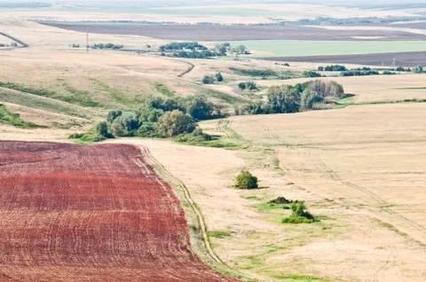 Ploughed field Stock Photos