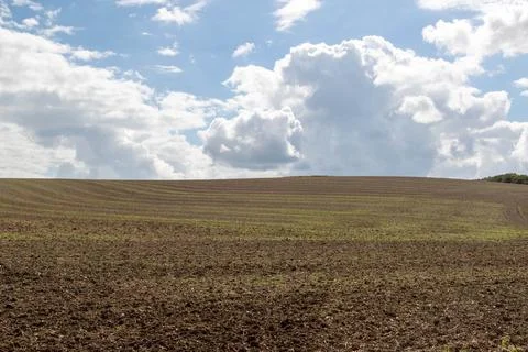 A ploughed field Foto stock