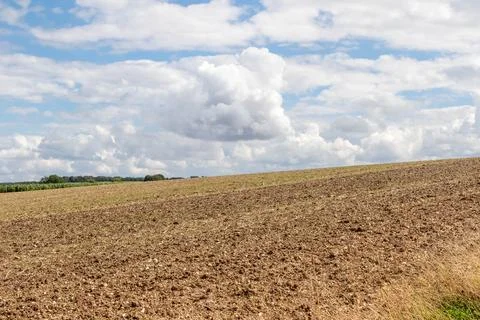 A ploughed field Foto stock